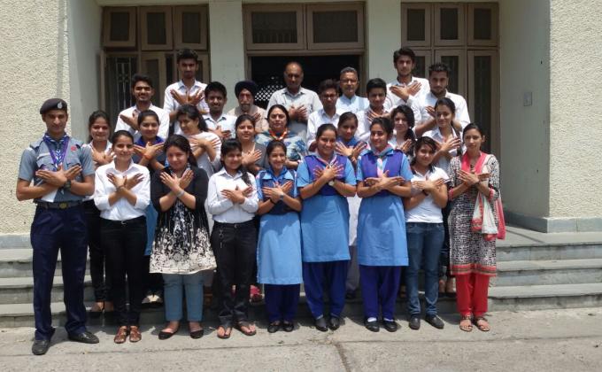 Messenger of Peace and Surf Smart workshop at SHQ Jammu, j and k 