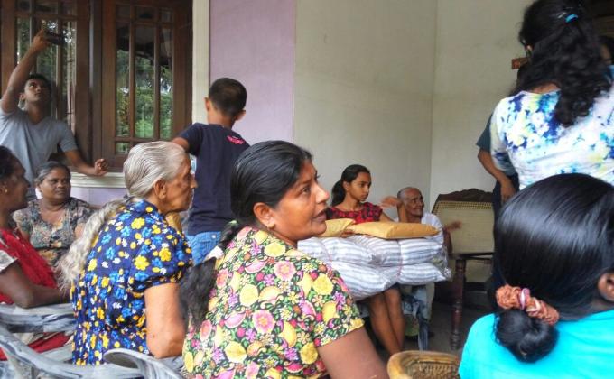 Donations for the flood victims