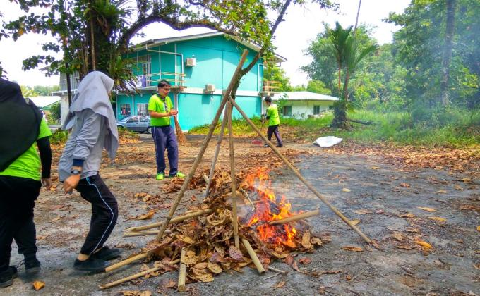 Gotong Royong Ibu Pejabat Pengakap Sarawak