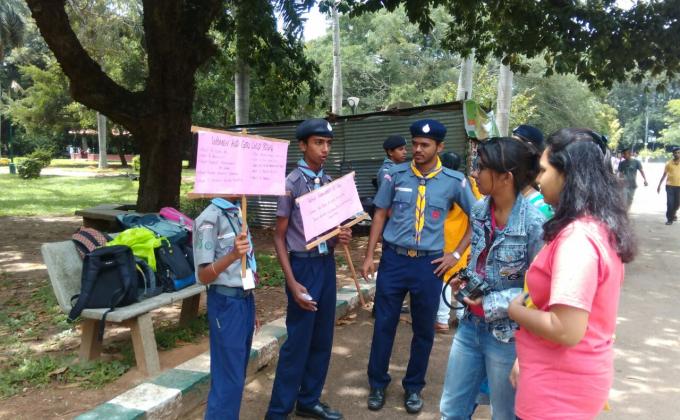 Awareness program at LALBAGH, BANGALORE