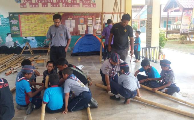Program Khidmat Bantu Oleh Pengakap Kelana Kg.Gua, Kuala Lipis kpd Sk Lubok Kulit