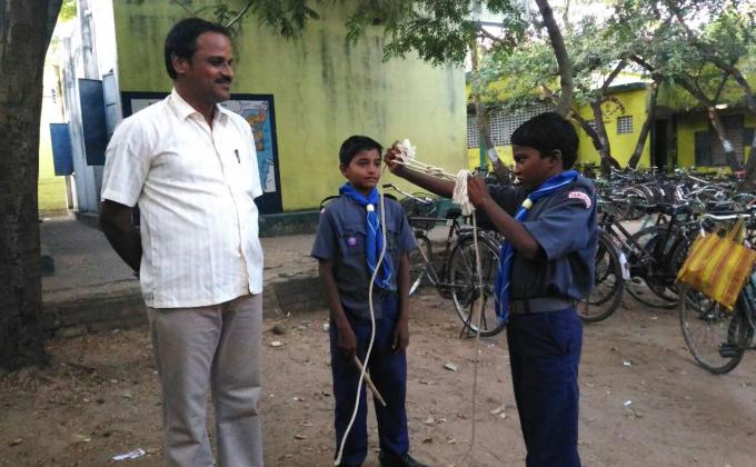 Introduced basic knots at government school