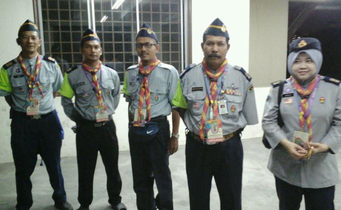 Petugas Unit Keselamatan Jambori Malaysia ke13 dan Kuala Lumpur International Jamboree