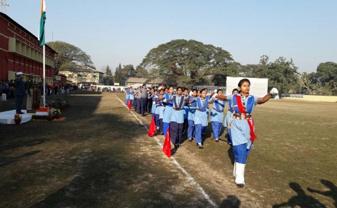 Reharsal and observing Republic day celebration