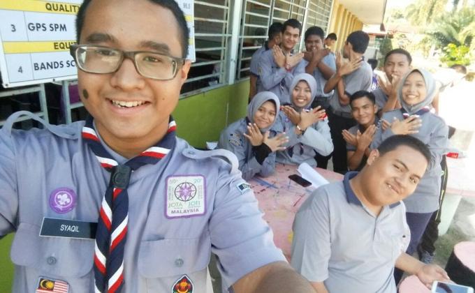 Perjumpaan kali pertama Pengakap SMK Aman Jaya