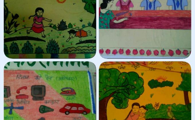 Art competition- KGBV, Teehar