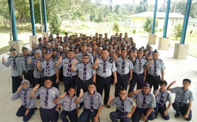 Perkhemahan Skim Lencana Pengakap Muda di Sarikei 2017