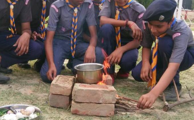 backwood man cooking