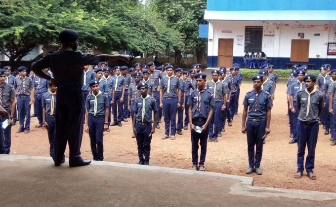 service at scout camp