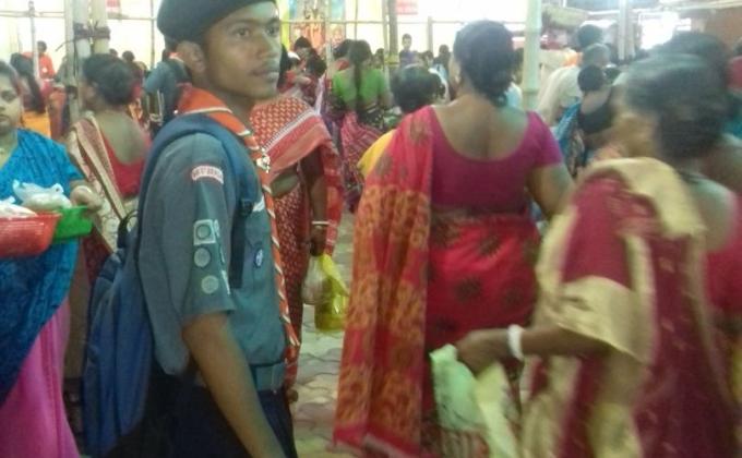 SERVICE IN BIPATTARINI CHANDI BARI.