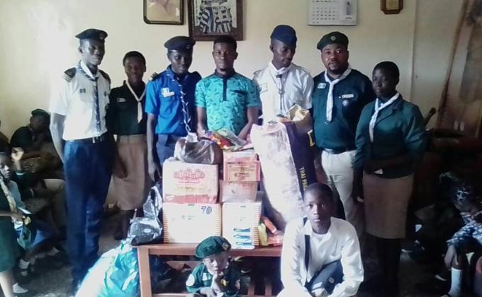 Scouts show love to Orphans