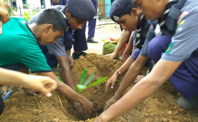Tree planting and pollution awareness Campaign