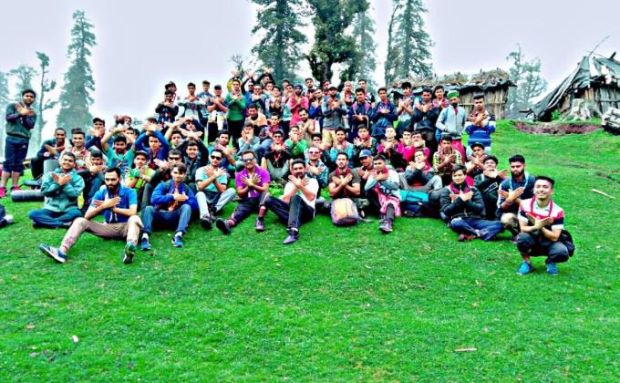 State lever Trakking cum environmental awareness program Chopal sarain Shimla Himachal Pradesh