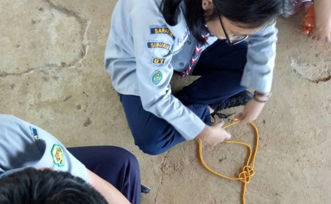 perjumpaan pengakap Di SMK Siburan