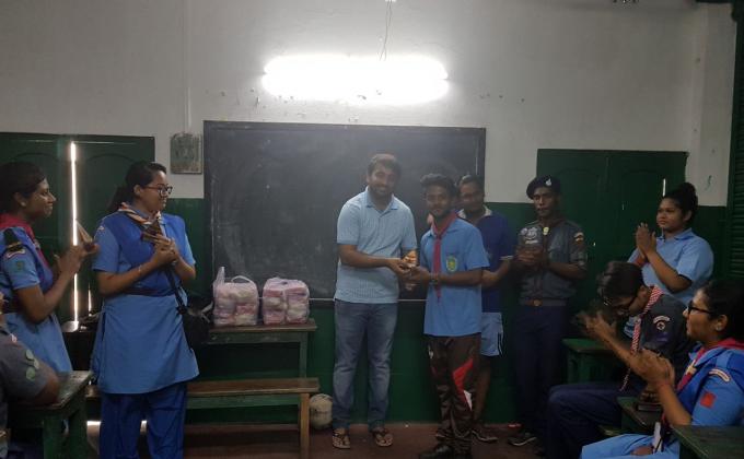 A camp held in Douglas Memorial Higher Secondary School in order to recruit new scouts and guides members.