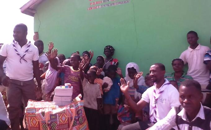 KPAWUMO CHILDREN'S HOME GET'S LEARNING MATERIALS AND CLOTHS FROM NATIONAL GSA MoP TEAM