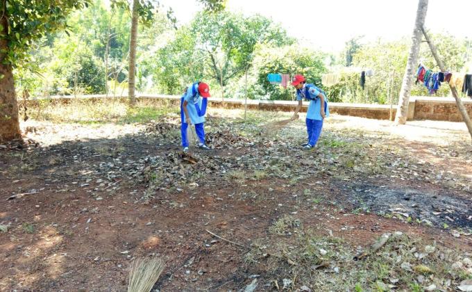 Community work at saja school
