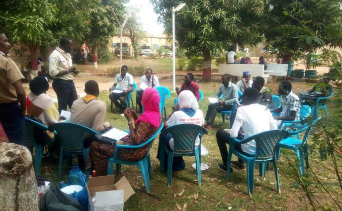 Stage d'acceuil des scouts Universitaire au Niger