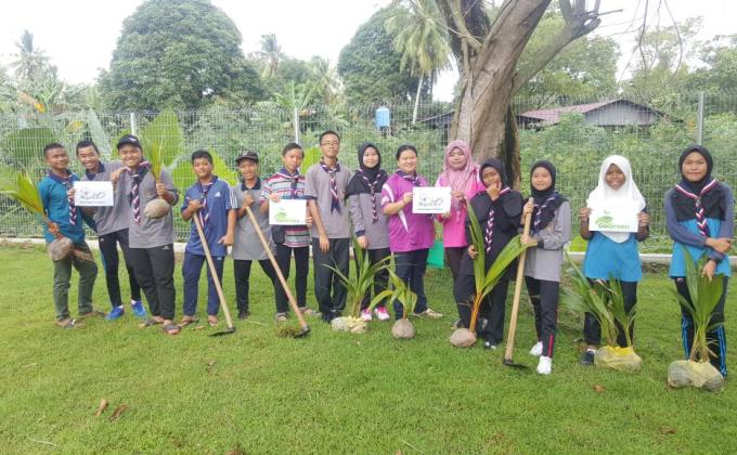 Pengakap Laut (SMK Mutiara) telah mula Kempen Go Green.