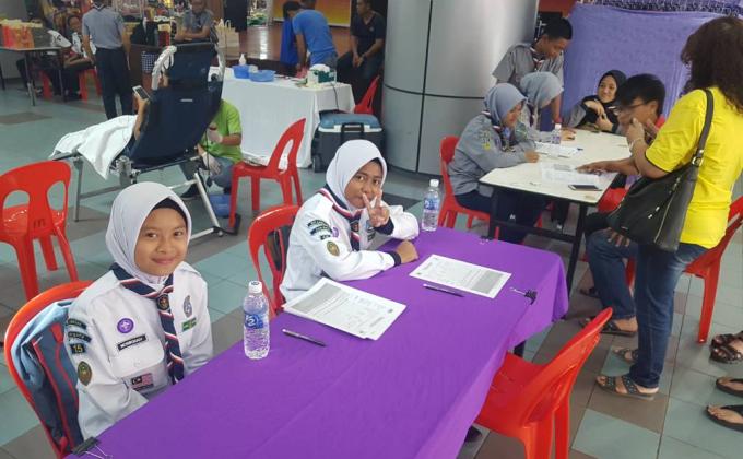 Kempen Derma Darah di Ujana Kewangan Labuan.