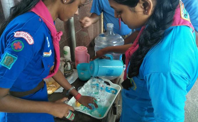Water distribution Camp