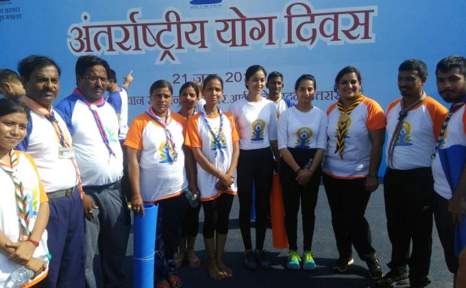 Celebrating Yoga day2018