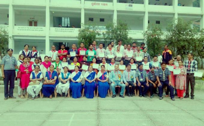 तृतीय सोपान प्रशिक्षण शिविर में दी सेवाएं।