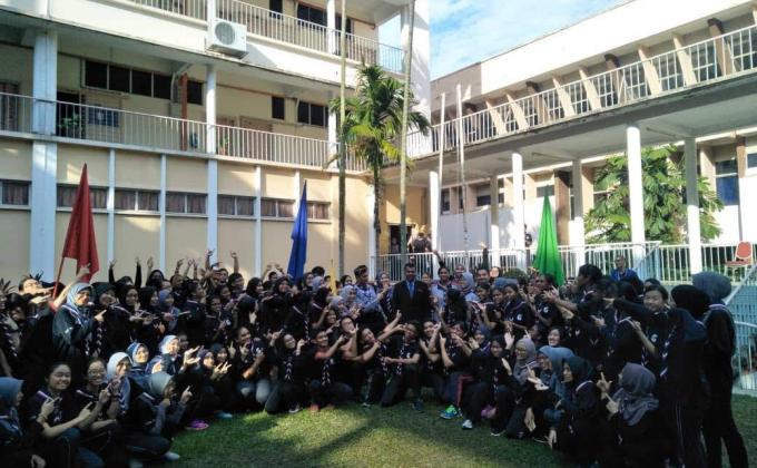 Unit Beruniform Pengakap - Perhimpunan Pagi 