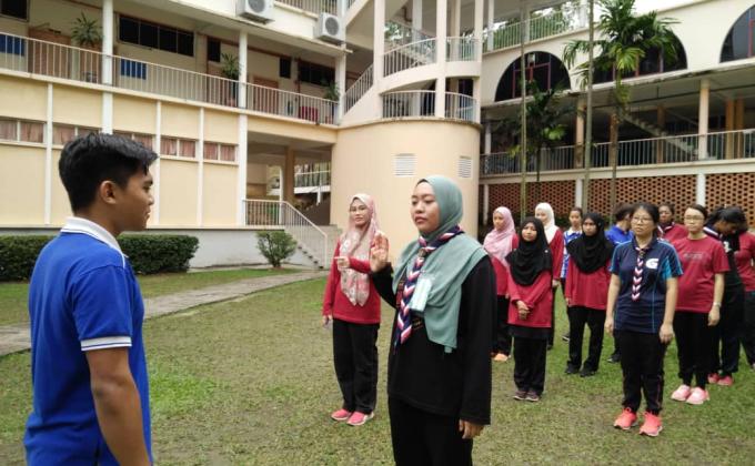 Latihan Perhimpunan Minggu Unit Beruniform
