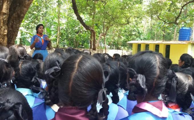 Free Being Me Training class at Rashtrapathi pre test at Chavakkad. 