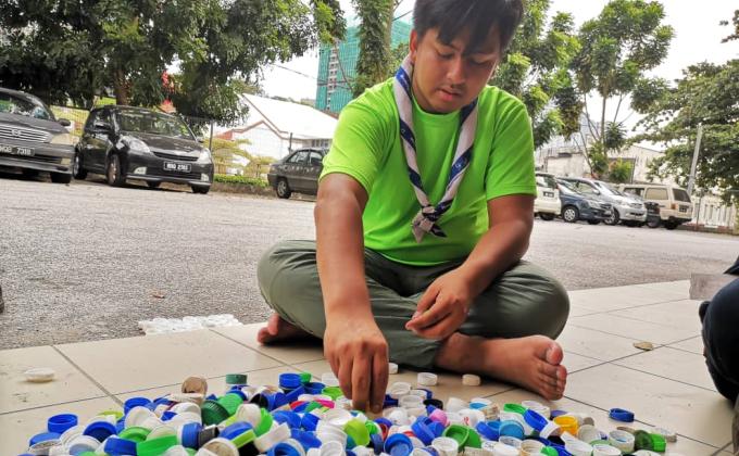 SW Voluntary Service: WalkSide by Rovs Project - Mauritius Venture Scouts Hit Kuala Lumpur for Park Cleaning, Bottle Caps Collection & also Sightseeing KL