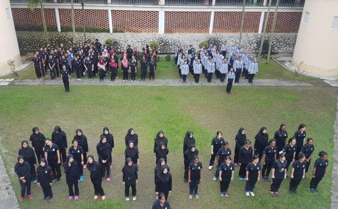 Perhimpunan Unit Beruniform diketuai Pandu Puteri Minggu ke-6