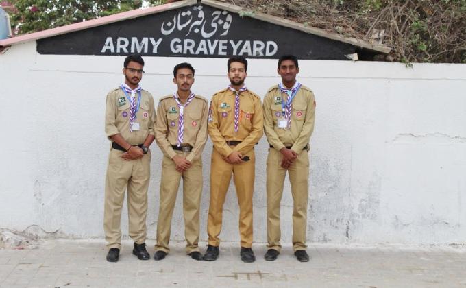 PYC members visited army graveyard 