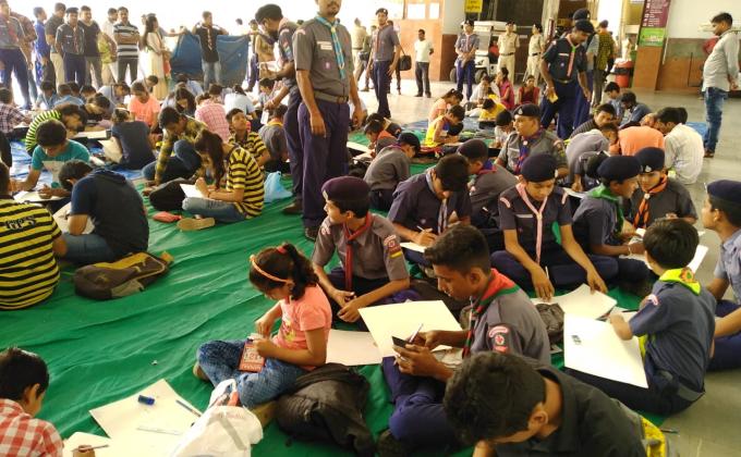 drawing competition on clean india 
