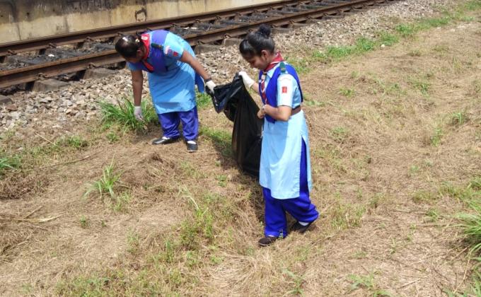 Swachh Bharath cleanliness drive service project & Gandhi jayanthi celebration 2nd October 2018 Udupi, Karnataka India. 