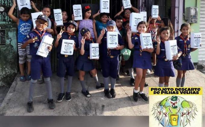 Descarte de pilhas e baterias usadas