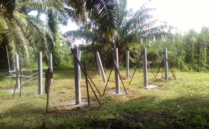 (Misa Island Goat Project: Update 5) Persediaan Kawasan Dan Pembinaan Tiang