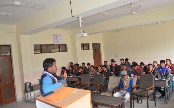 रिफ्रेश और प्रवेश कैम्प राजकीय महाविद्यालय कुल्लू रोवर्स व रेंजर्स 