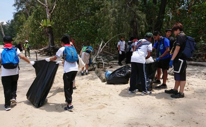 Coastal Cleanup at Coney Island, Singapore
