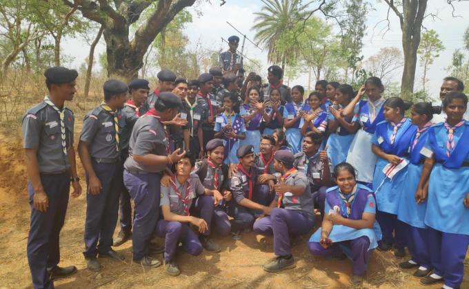 "State Level Ham Radio Course " held at Doddaballapur, Banglore, Bharat Scouts and Guides Karnataka State Association ,India.
