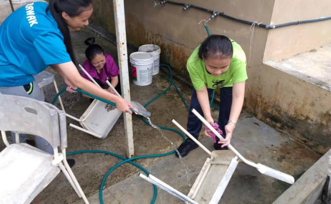 Kerja Pembersihan Kerusi untuk Projek BASIC