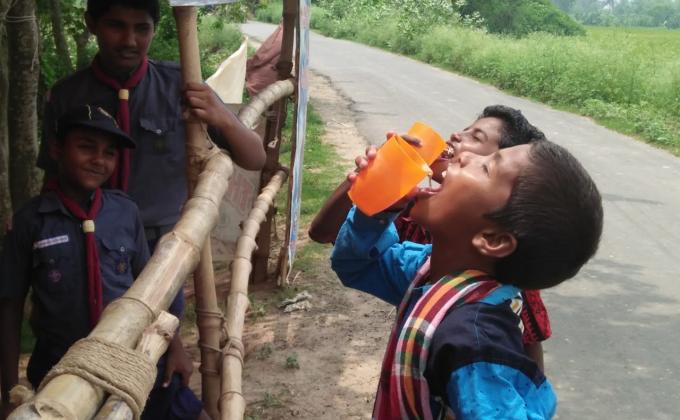 Summer Water Service Camp at Dahapara Dham.