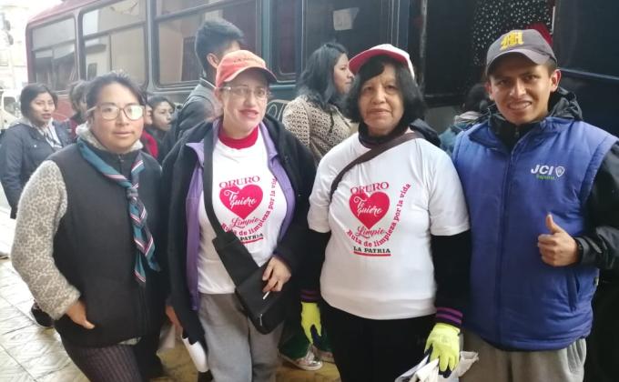 "Campaña Mi Oruro te Quiero, Limpio y Verde"