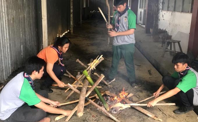 Backwood cooking test in kem rambu