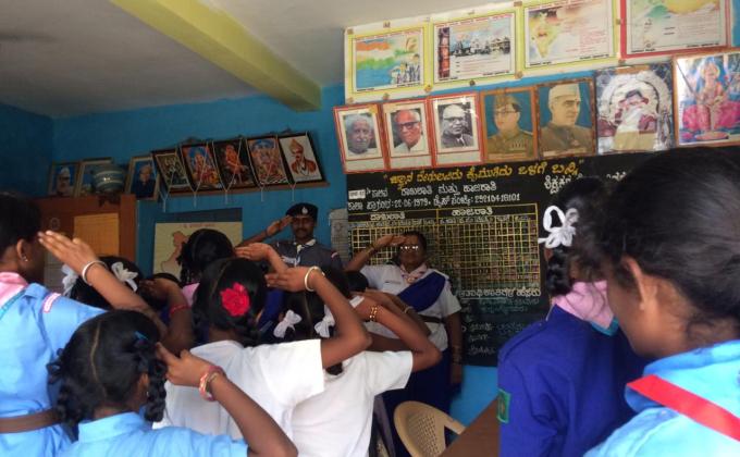 School Visit in Chikkagattiganabbe.