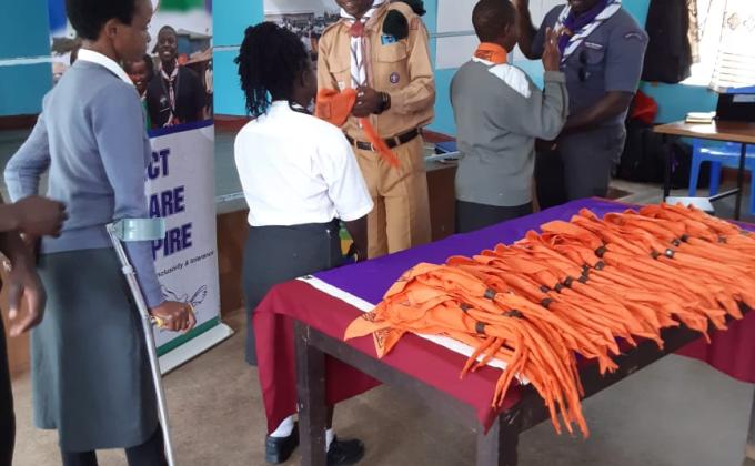 Differently abled new rover scouts.