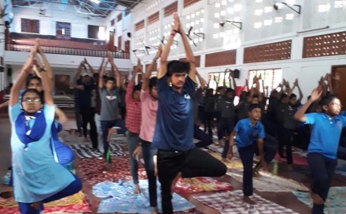yoga day celebration