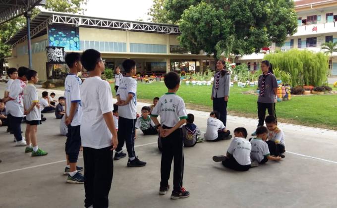 Latihan kawad kaki untuk PKK SJK (C) Khoon Aik