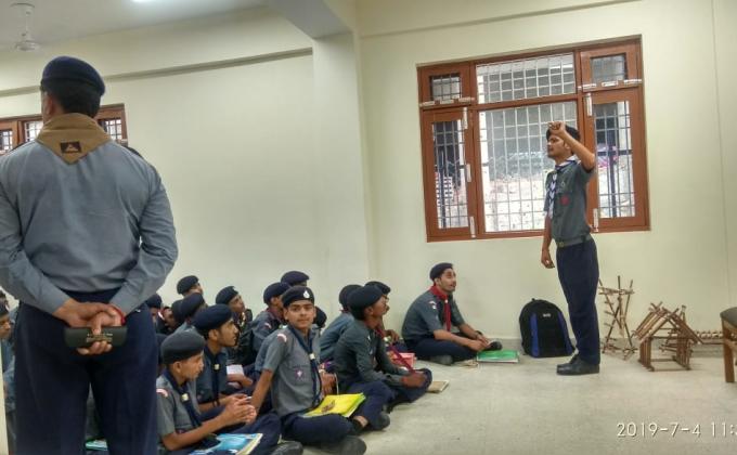 Service At Rajya Purskar Testing Camp for Scouts -2019