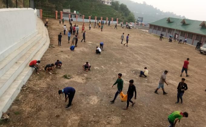 Cleanliness drive at State Training Centre Rewalsar, district Mandi, H.P. India